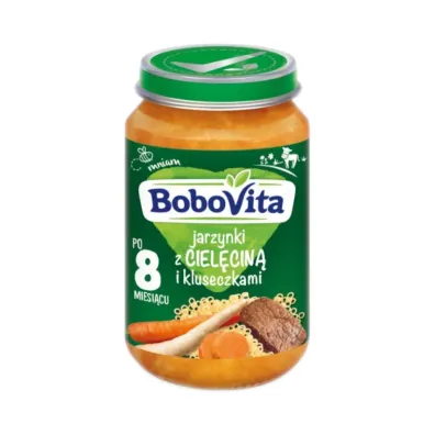BoboVita Jarzynki z ciel�cin� i kluseczkami po 8 miesi�cu 190 g