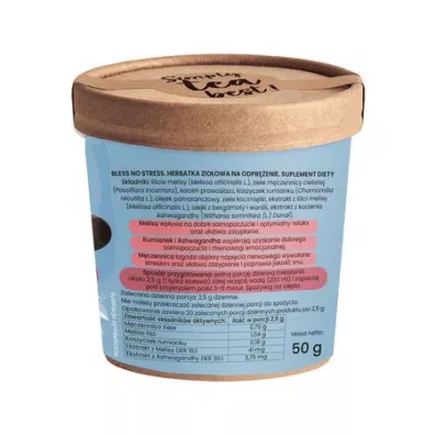 Brown House & Tea Herbata zioowa Bless No Stress Suplement diety 50 g