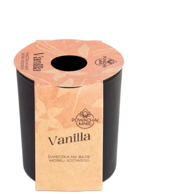 Pavoncella �wieczka sojowa Pow�chaj mnie Vanilla czarna 130 ml