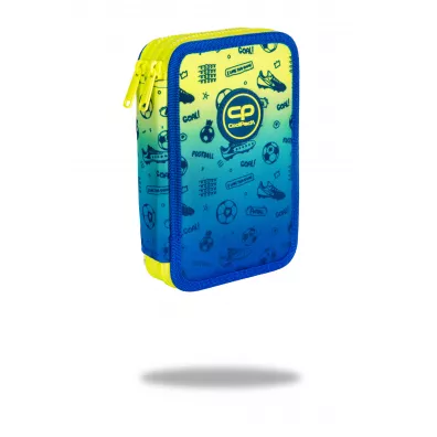 CoolPack Pi�rnik podw�jny z wyposa�eniem Jumper 3 Football 19.5 x 12.5 x 5 cm