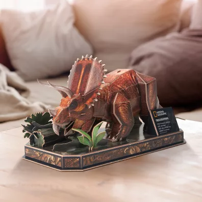 Puzzle 44 el. 3D National Geographic Triceratops Dante