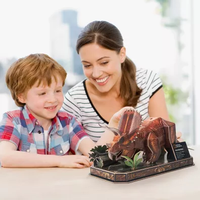 Puzzle 44 el. 3D National Geographic Triceratops Dante