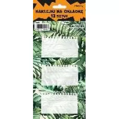 Henry Naklejki na zeszyty - Monstera 12 szt.