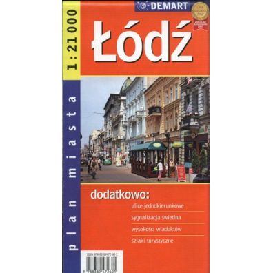 Plan miasta - Łódź 1:21 000 DEMART