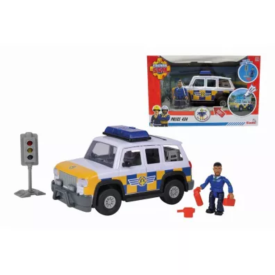 Jeep policyjny z figurk. Straak Sam Simba