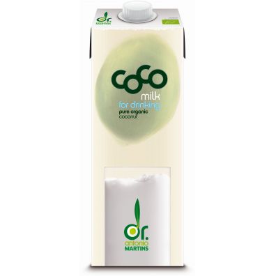 Coco Dr. Martins Coconut milk - napj kokosowy do picia bez dodatku cukrw fair trade 1 l Bio