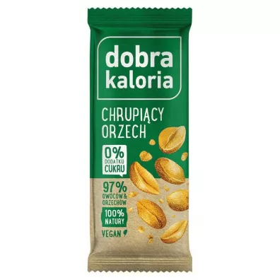 Dobra Kaloria Baton owocowy chrupicy orzech 35 g
