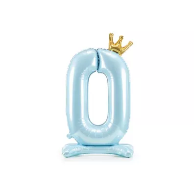 PartyDeco Stoj�cy balon foliowy 0 b��kitny 84cm