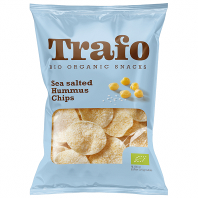 Trafo Chipsy z ciecierzycy z solą morską bezglutenowe 75 g Bio