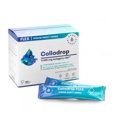 Aura Herbals Colladrop Flex kolagen morski 5000 mg Suplement diety 30 x 6.5 g