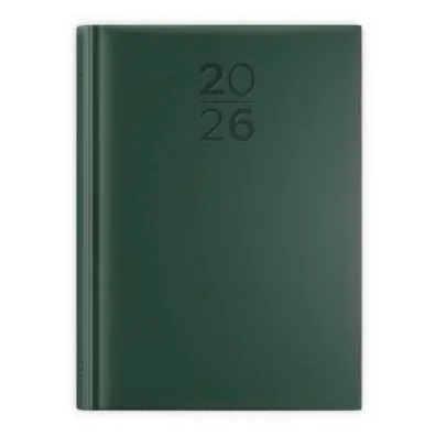Kalendarz 2026 A5 dzienny print zielony