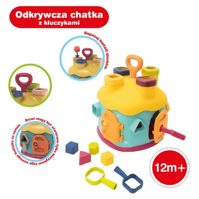 Odkrywcza chatka z kluczykami Askato