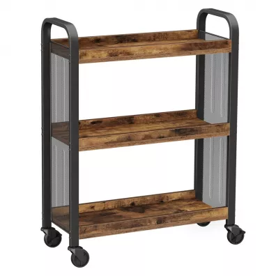 Songmics Wzek kuchenny mobilny rustykalny LOFT