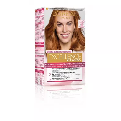 LOreal Paris Excellence Creme farba do w�os�w 7.43 Blond Miedziano-Z�ocisty