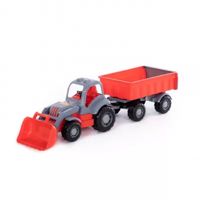 Polesie 45027 Siacz traktor z przyczep i yzk w siatce mix