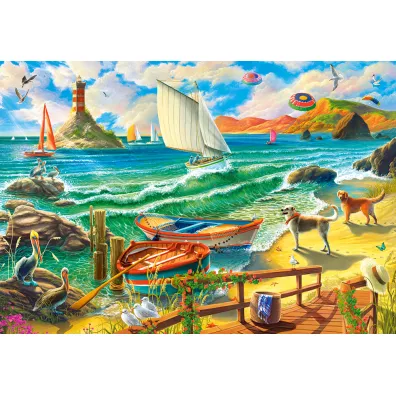 Puzzle 1000 el. Weekend at the Seaside Castorland
