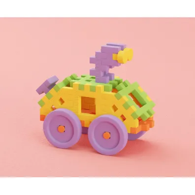 Mini Waffle Konstruktor Klocki Mini Waffle 200 el. Konstruktor Botanik