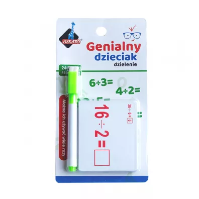 Genialny dzieciak. Fiszki arytmetyczne dzielenie Askato