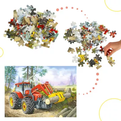 Puzzle 60 el. Cignik z chwytakiem Castorland