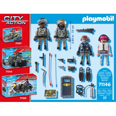 Playmobil City Action Zestaw figurek jednostki specjalnej 71146