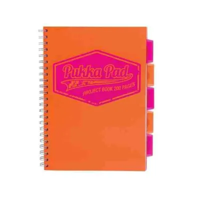 Pukka Pad Project Book B5 PP Neon kratka 100 kartek