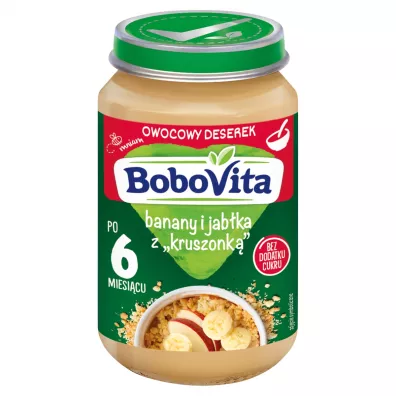 BoboVita Banany i jabka z kruszonk po 6 miesicu 190 g