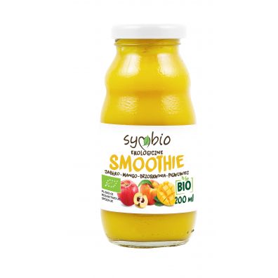Symbio Smoothie jabłko - mango - brzoskiwnia - pigwowiec 200 g Bio