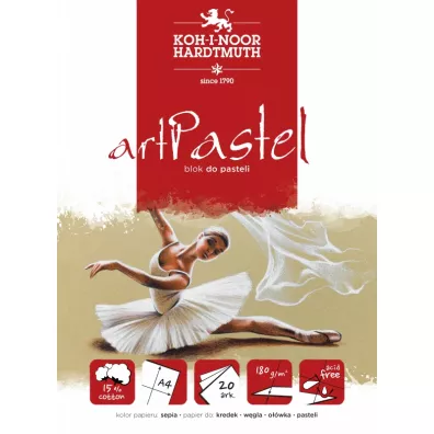 Koh-I-Noor Blok do pasteli ArtPastel Sepia A4 180 g 20 kartek