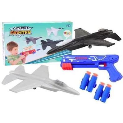 Pistolet na strza�ki 2w1 wyrzutnia samolot�w nieb LeanToys