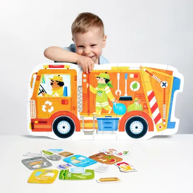Moto puzzle �mieciarka 2+, 3+ Bright Junior Media