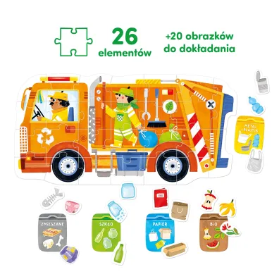 Moto puzzle �mieciarka 2+, 3+ Bright Junior Media