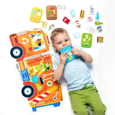 Moto puzzle �mieciarka 2+, 3+ Bright Junior Media