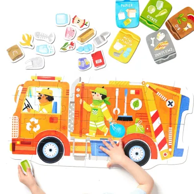 Moto puzzle �mieciarka 2+, 3+ Bright Junior Media