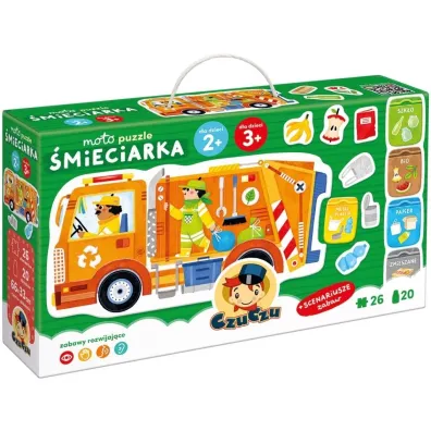 Moto puzzle �mieciarka 2+, 3+ Bright Junior Media