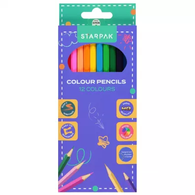 Starpak Kredki o��wkowe School 533619 12 szt.