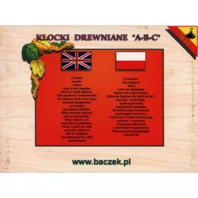 Klocki drewniane Cyferki
