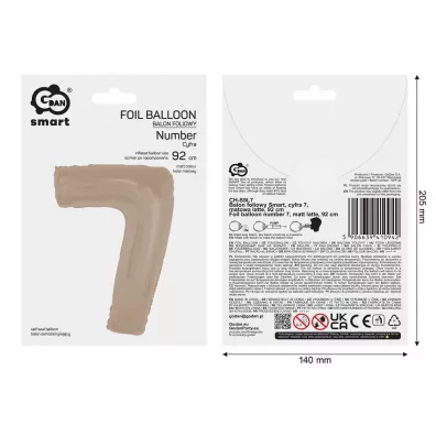 Godan BALON FOL 7 LATTE MATOWA 92CM GO PBH
