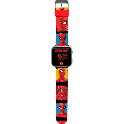 Zegarek LED z kalendarzem Spiderman SPD4903