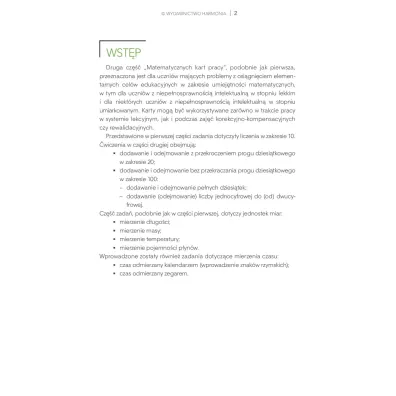 Matematyczne karty pracy dla uczni�w ze specjalnymi potrzebami edukacyjnymi cz�� 2