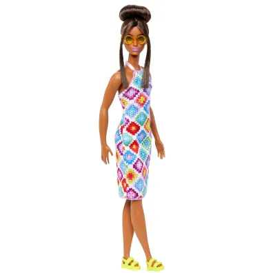 Barbie Fashionistas. Lalka w sukience HJT07 Mattel