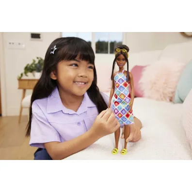 Barbie Fashionistas. Lalka w sukience HJT07 Mattel