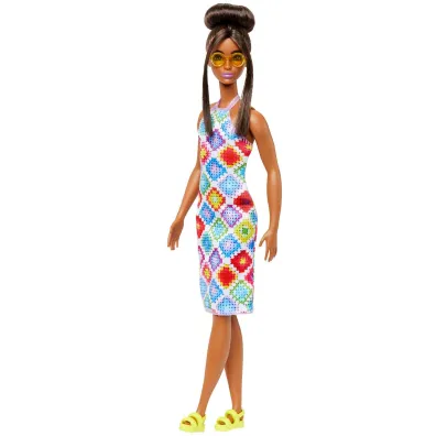 Barbie Fashionistas. Lalka w sukience HJT07 Mattel