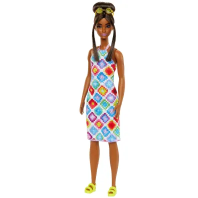 Barbie Fashionistas. Lalka w sukience HJT07 Mattel