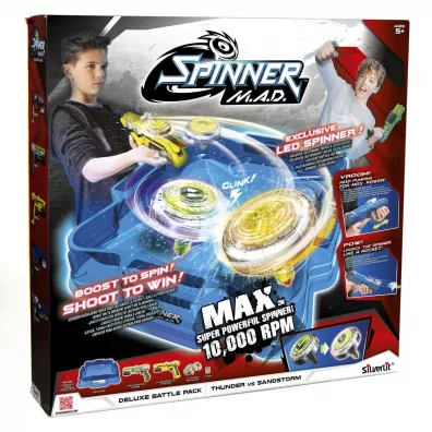 Thunder vs. Sandstorm. Deluxe Battle Pack (1 arena + 2 pistolety + 2 spinnery) Dumel