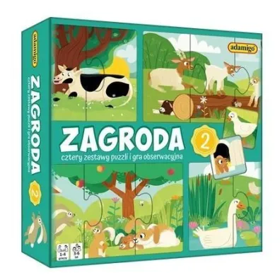 Zagroda 2   puzzle obserwacyjne ADAMIGO 8018