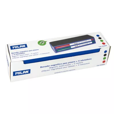 Milan G�bka do wycierania tablic + 4 markery