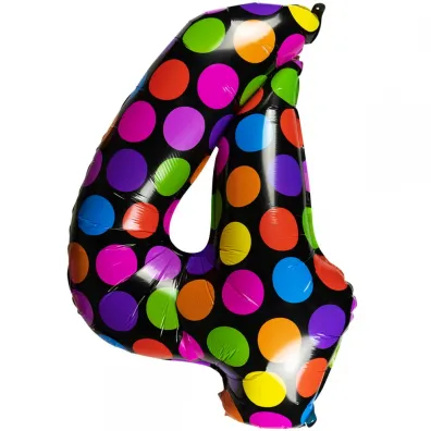 Arpex Balon stoj�cy 4 w kropki 61 cm