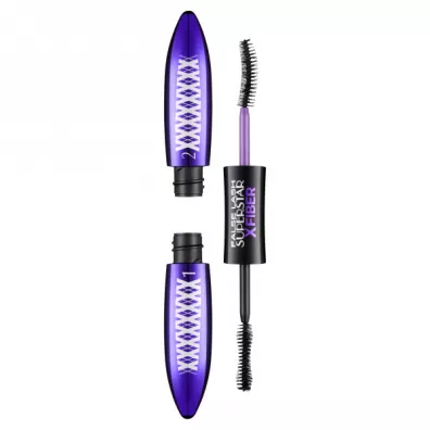 LOreal Paris False Lash Superstar X-Fiber Mascara tusz do rz�s Extreme Black 2 x 6.5 ml