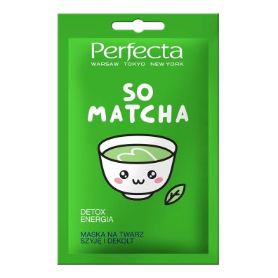 Perfecta So Matcha maska na twarz szyj i dekolt detox & energia 10 ml