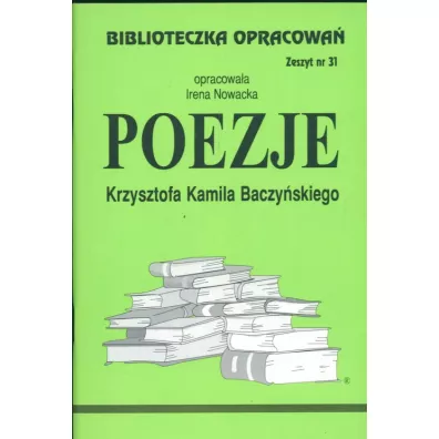 Poezje Krzysztofa Kamila Baczy�skiego. Biblioteczka opracowa�. Zeszyt nr 31 - Irena Nowacka
